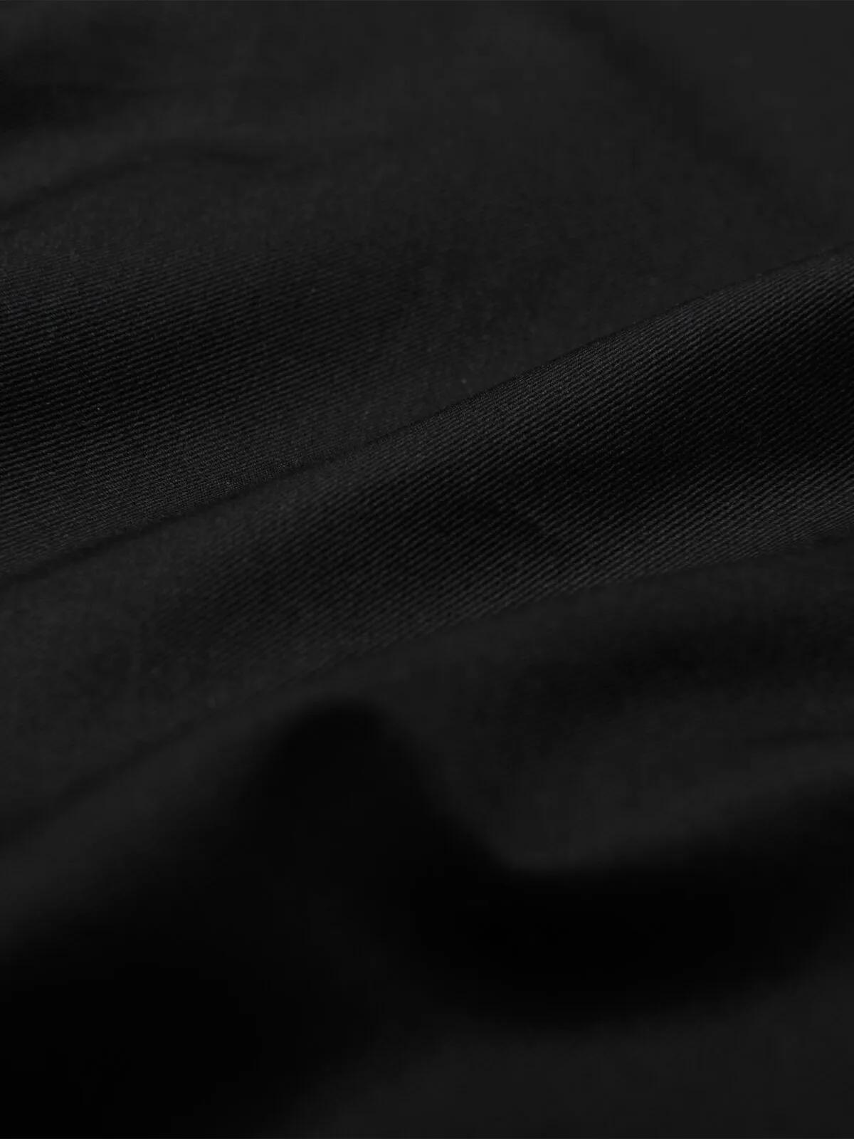 Black Twill Shoulder Flaps Utility Shirt - alternate view