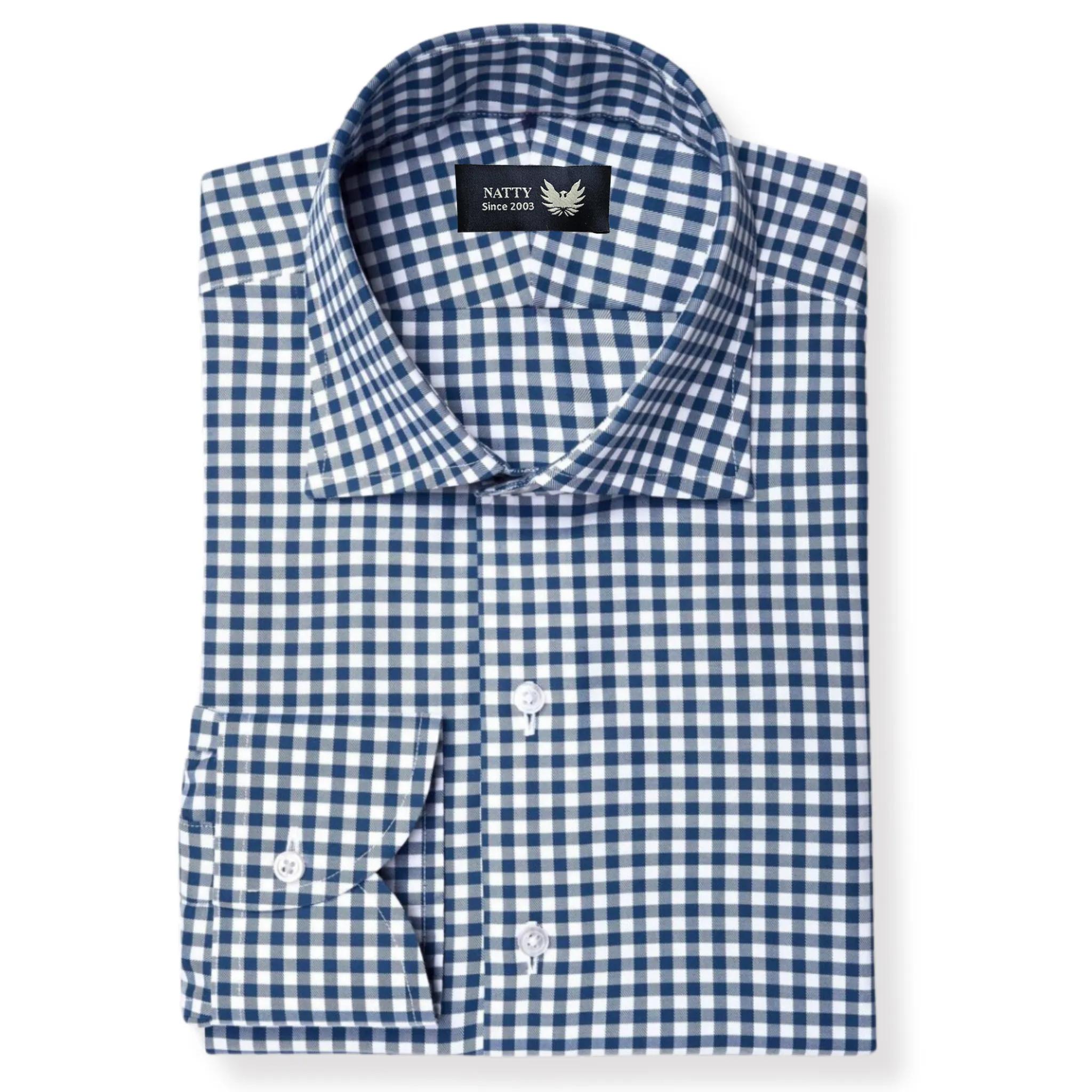 Navy Blue Gingham image
