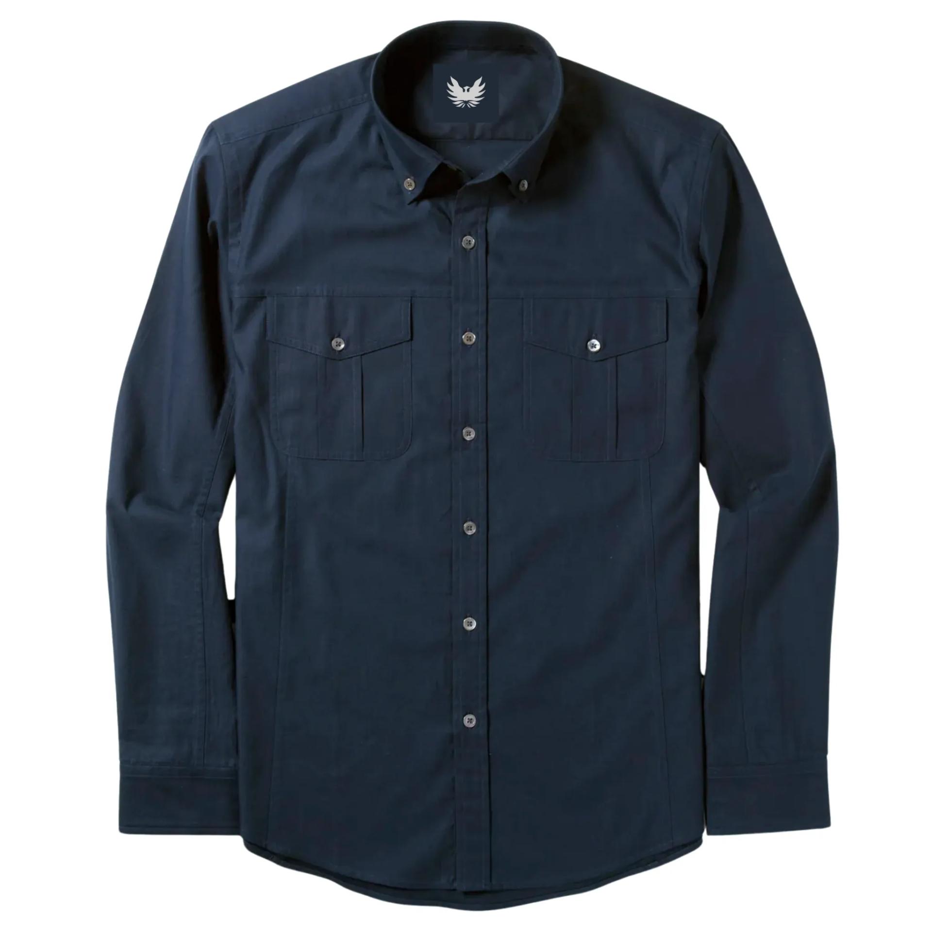 Navy Blue Full Sleeve Utility Shirt