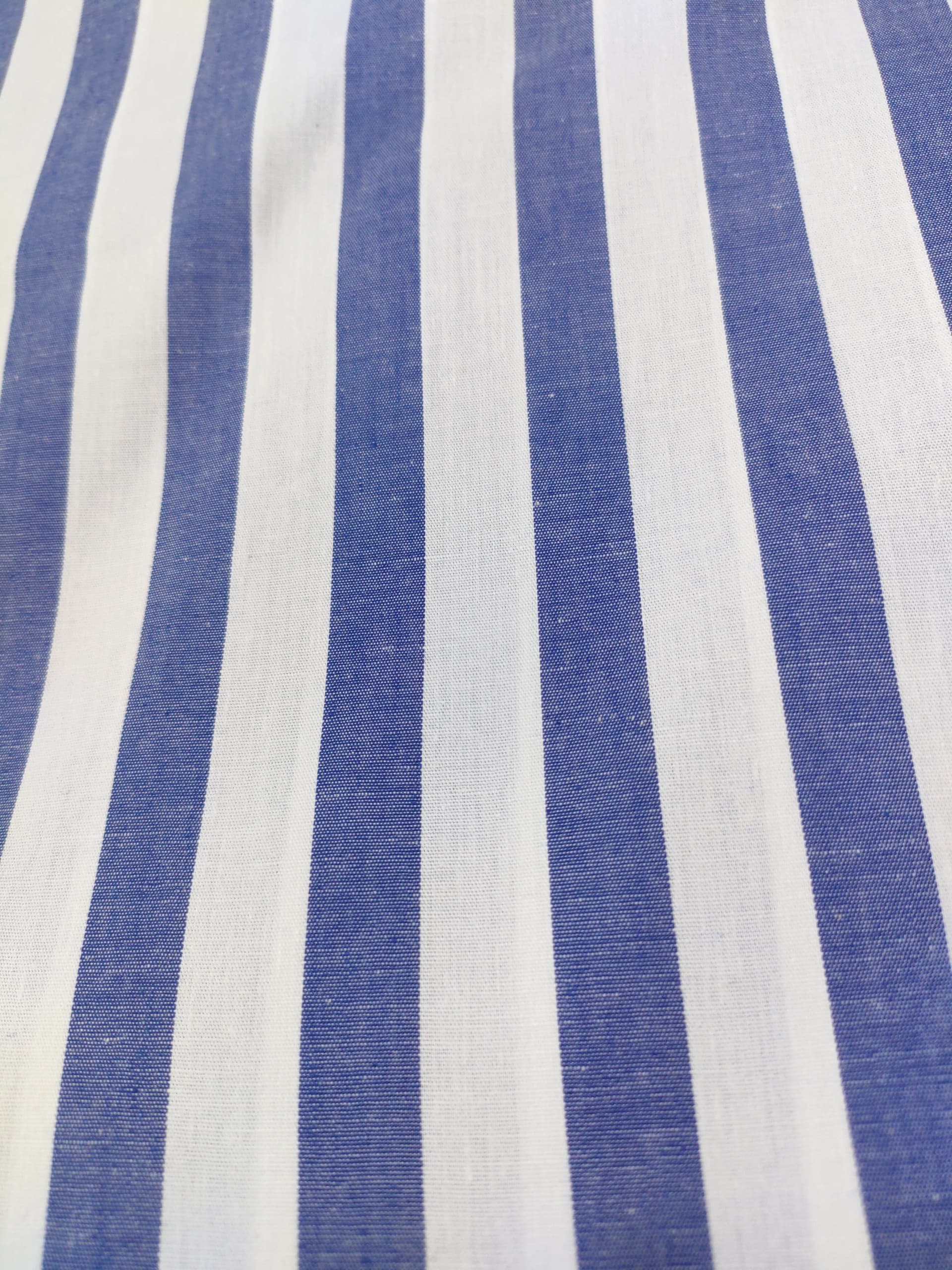 Navy Bold Stripe Broadcloth - alternate view