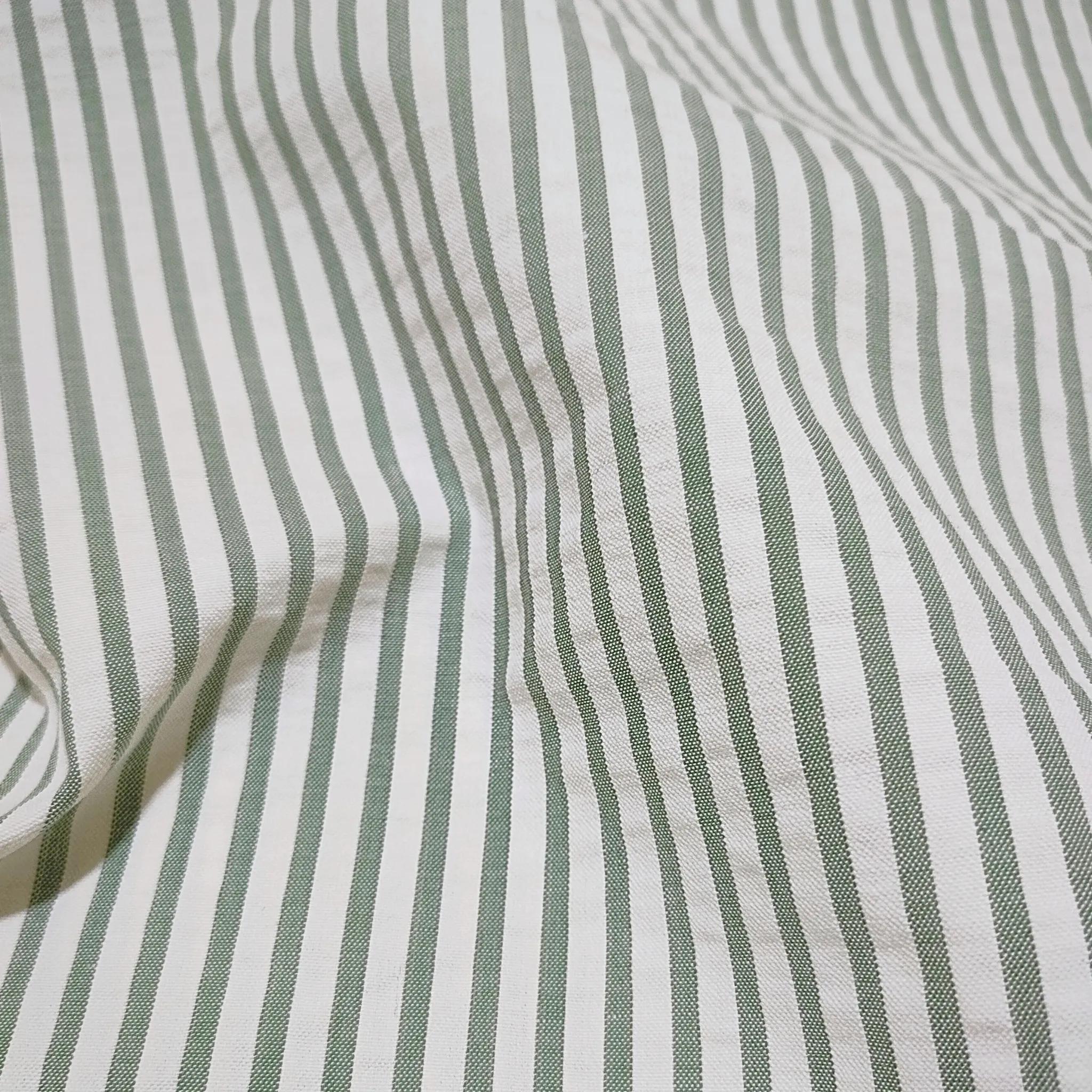 Olive Green Seersucker Stripes image