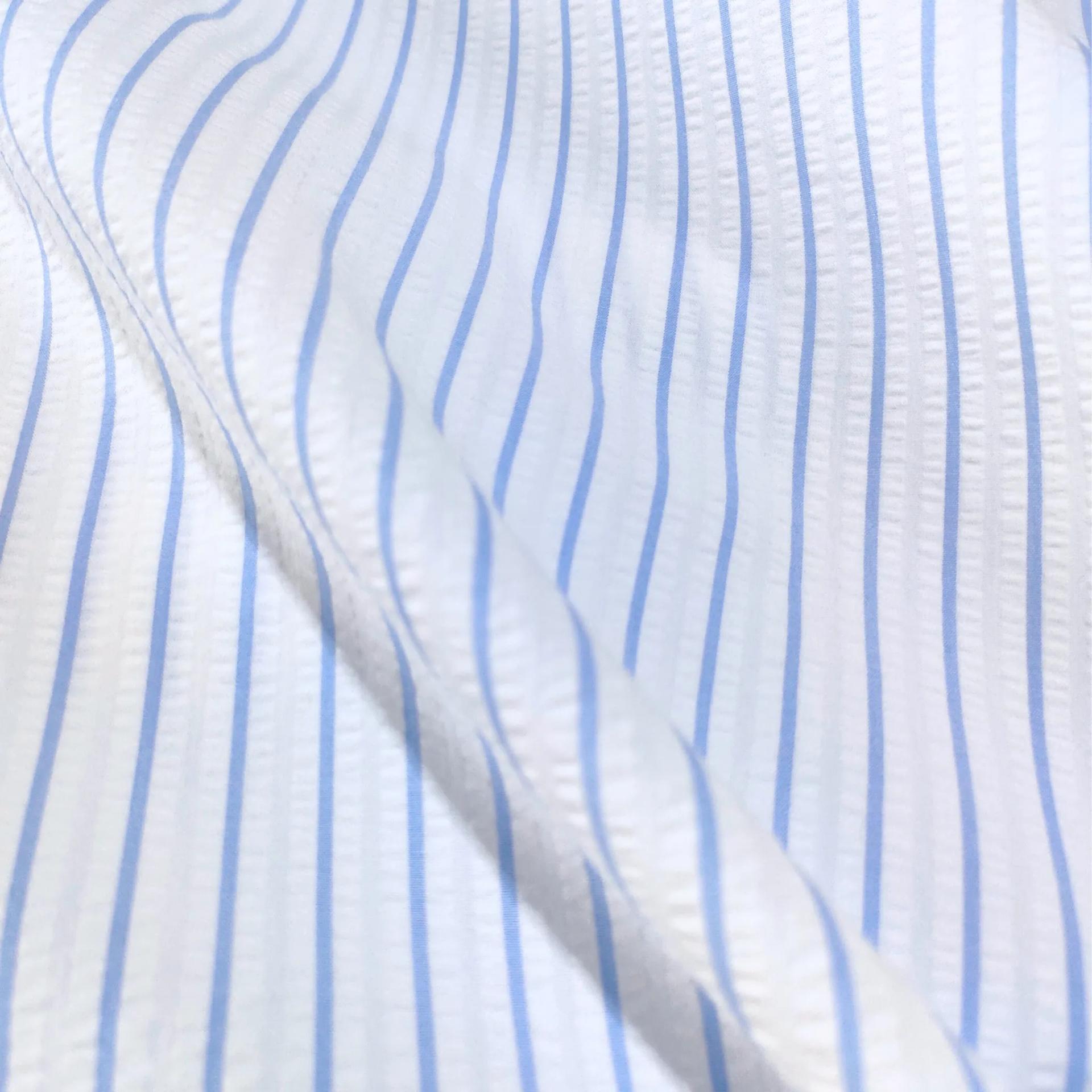 Sky Blue Stripe Seersucker - alternate view