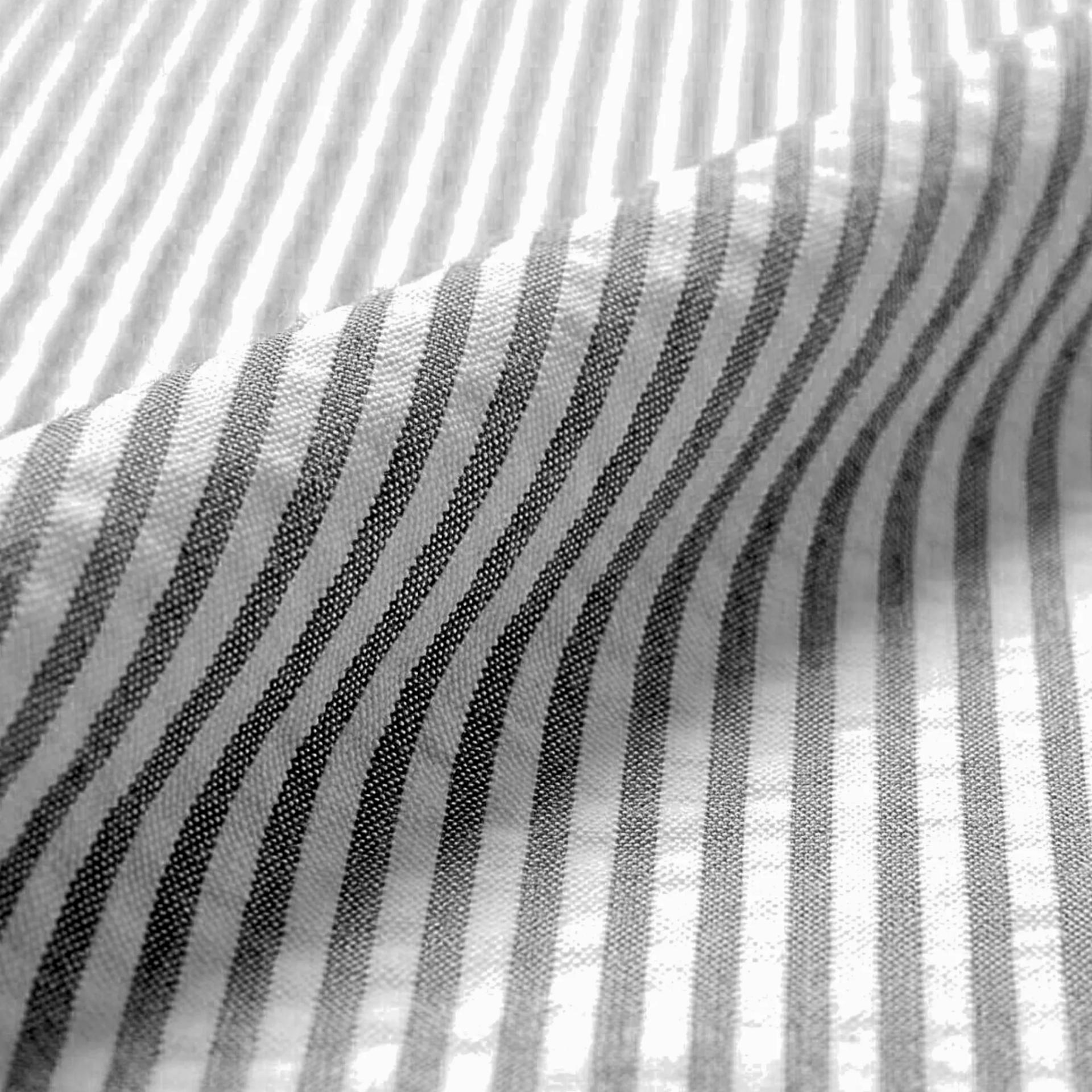 Charcoal Grey Seersucker Stripes - alternate view